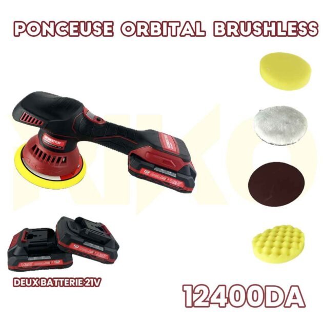 PONCEUSE ORBITALE BRUSHLESS HONEST PLUS DOUBLE BATTERIE