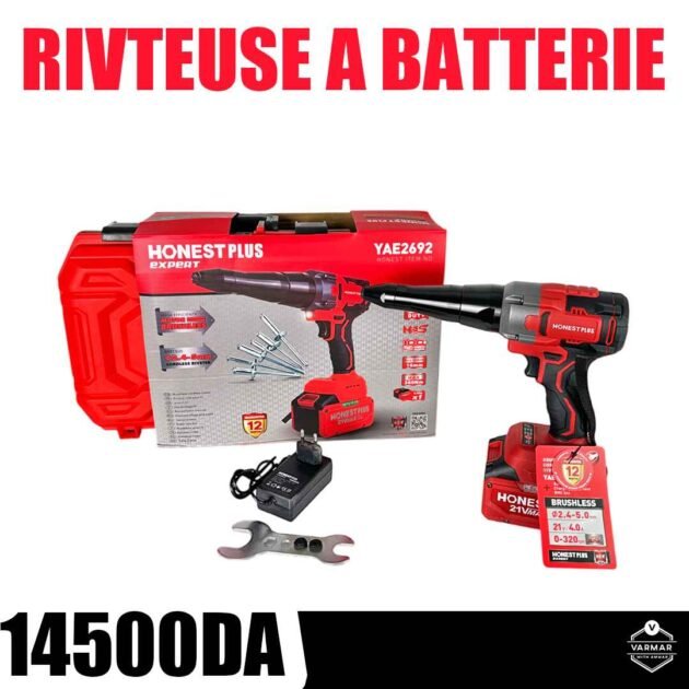 RIVTEUSE SANS FIL HONEST PLUS 21V 4 AH